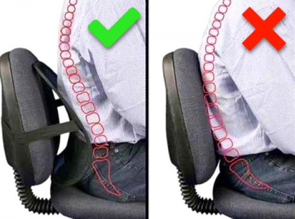Упор поясничный (массажная сетка для поддержки спины, упор на спинку стула) Seat Back / ортопедическ